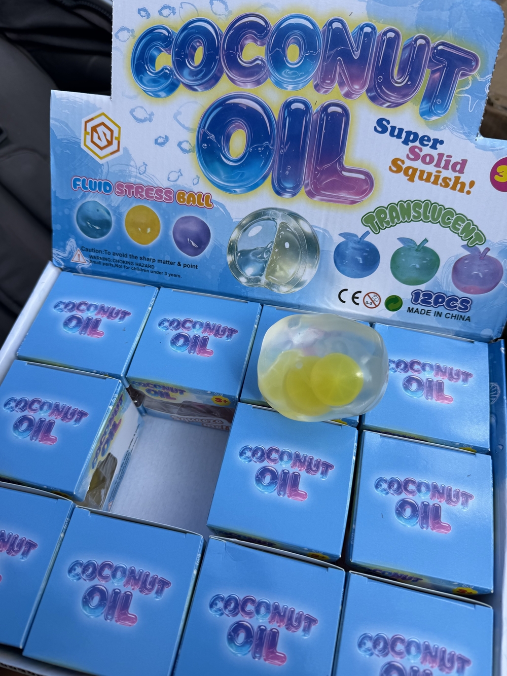 Coconut Oil Squishy Set Of 12